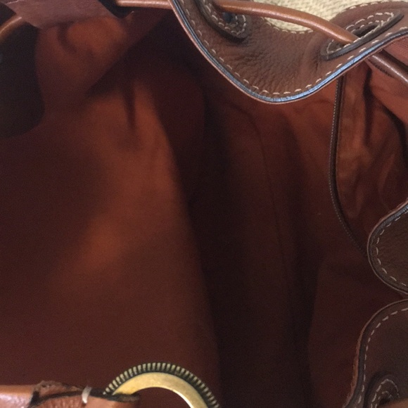 Cole Haan Leather and Jute Bucket Bag - Picture 5 of 9